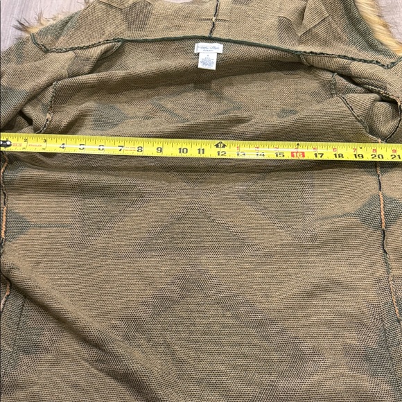 Tasha Polizzi Tinsley Aztec and Fur Long Cardigan Sweater with Faux Fur Trim - Picture 10 of 11